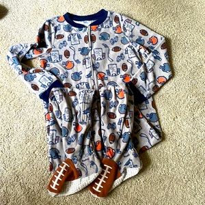 Big boy footie pj size big kid 10